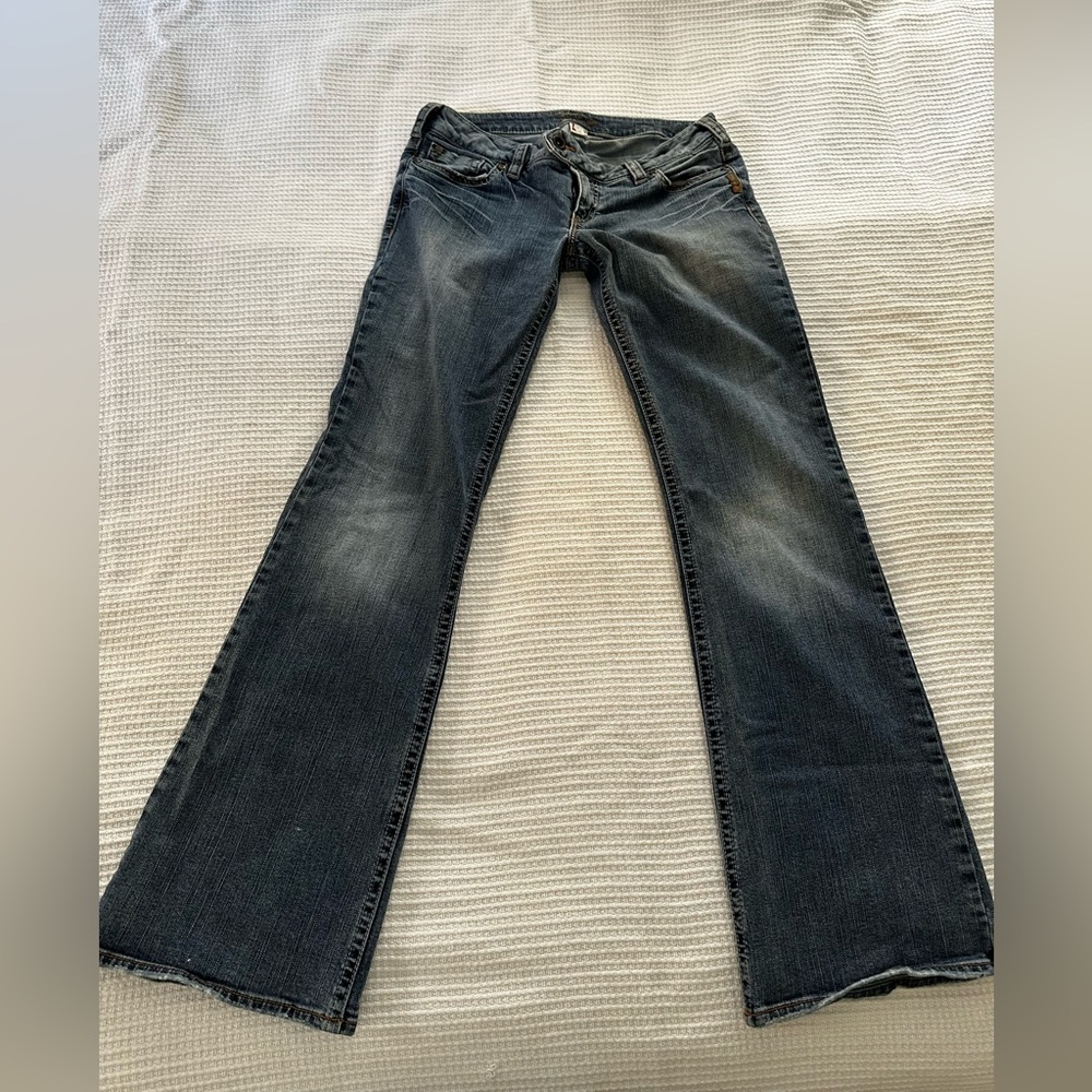 Women's Silver Low Rise Denim Jeans size 31/33